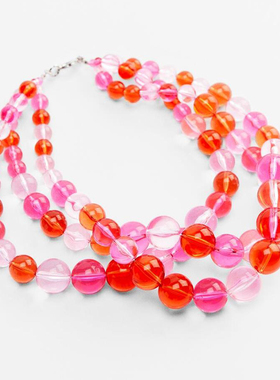 夸张项链圆圈耳钉配饰