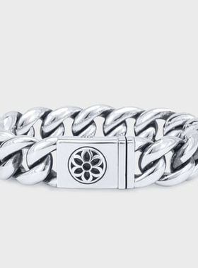 Goodart通用银百搭古巴手链