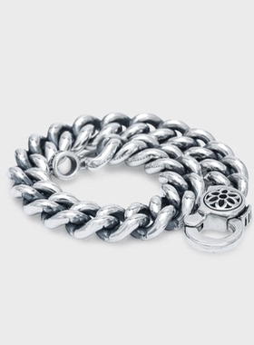 Goodart通用银宝石百搭古巴手链