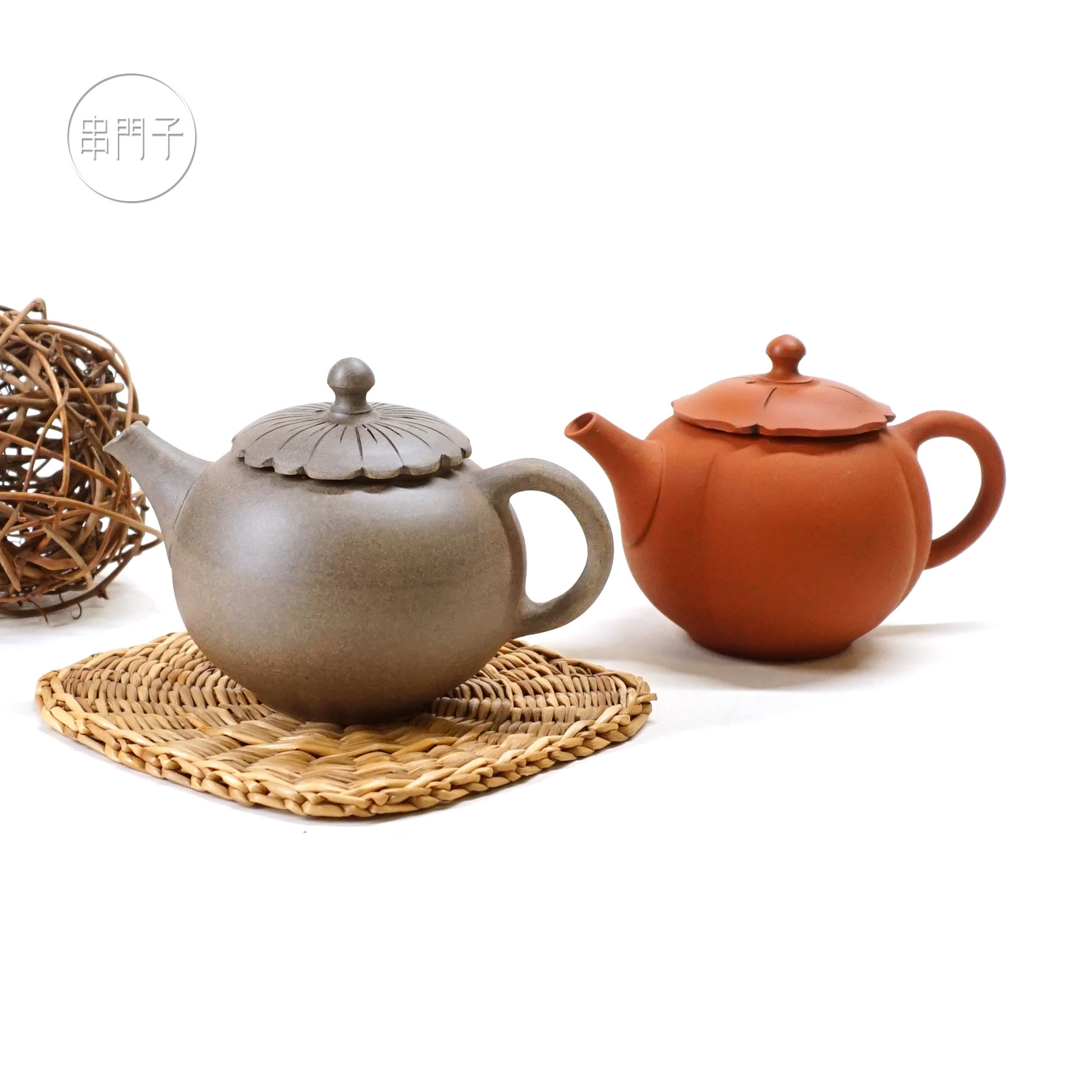 进口常滑烧都筑青峰陶制后手急须茶壶日式家用泡茶壶过滤茶壶