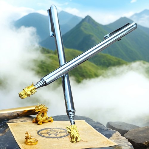 龙头折叠寻龙尺加长杨公寻龙棒探龙针不锈钢天线款高精度指南针