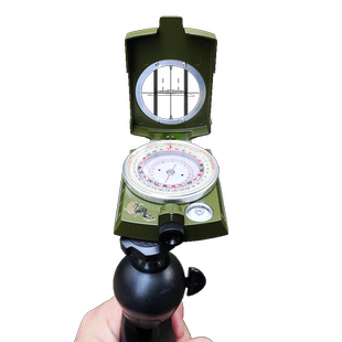 激光二十四山自动罗盘多功能指南针行山高精度随身携带指南针寻龙