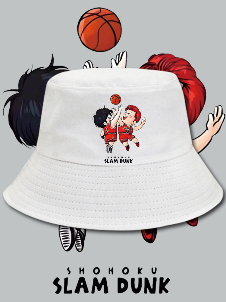 灌篮高手渔夫帽流川枫樱木花道动漫夏季休闲情侣男女潮流运动盆帽