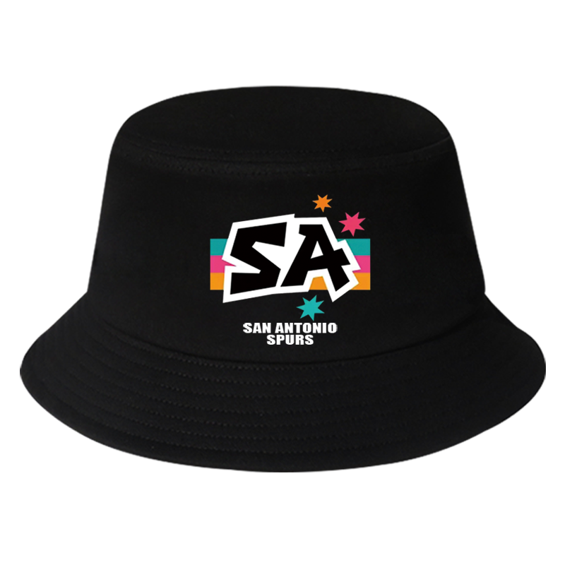 马刺SA城市款复古篮球纪念渔夫帽