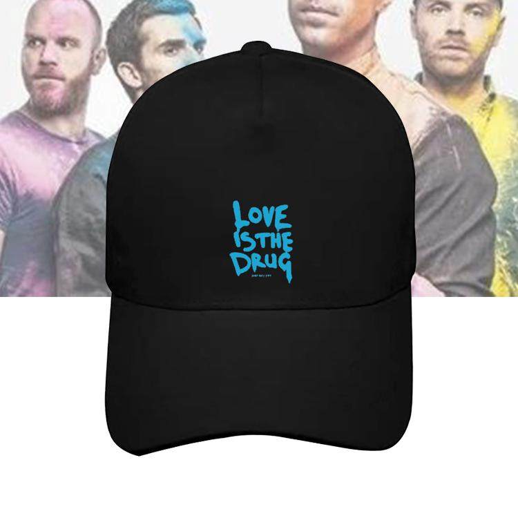 ColdPlay酷玩乐队同款印花棒球帽新款2024音乐摇滚演唱会鸭舌帽子