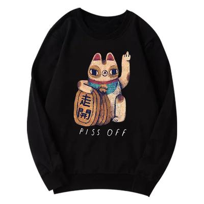 秋冬日系复古圆领卫衣