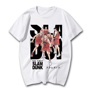 灌篮高手湘北队T恤樱木花道流川枫宫城动漫周边夏季纯棉短袖上衣