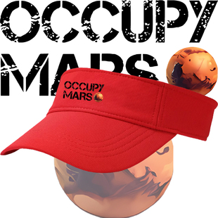 马斯克同款占领火星OCCUPY MARS SpaceX印花空顶帽百搭遮阳鸭舌帽
