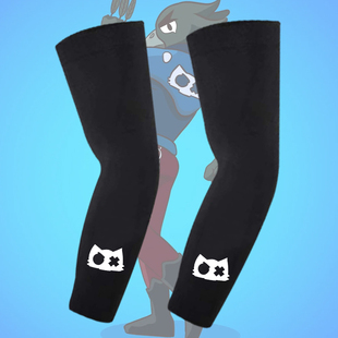 荒野乱斗黑鸦游戏联名周边同款cos印花冰袖男女夏季防晒冰丝袖套