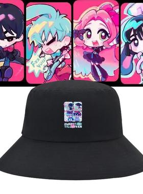 异形舞台周边alienstage ivan till同款印花渔夫帽纯棉遮阳盆帽子