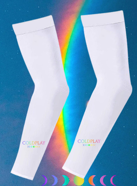 ColdPlay酷玩乐队专辑moon music印花防晒袖套夏季演唱会周边休闲