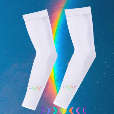 ColdPlay酷玩乐队专辑moon music印花防晒袖套夏季演唱会周边休闲