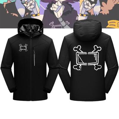 无机杀手漫联名印花连帽冲锋衣