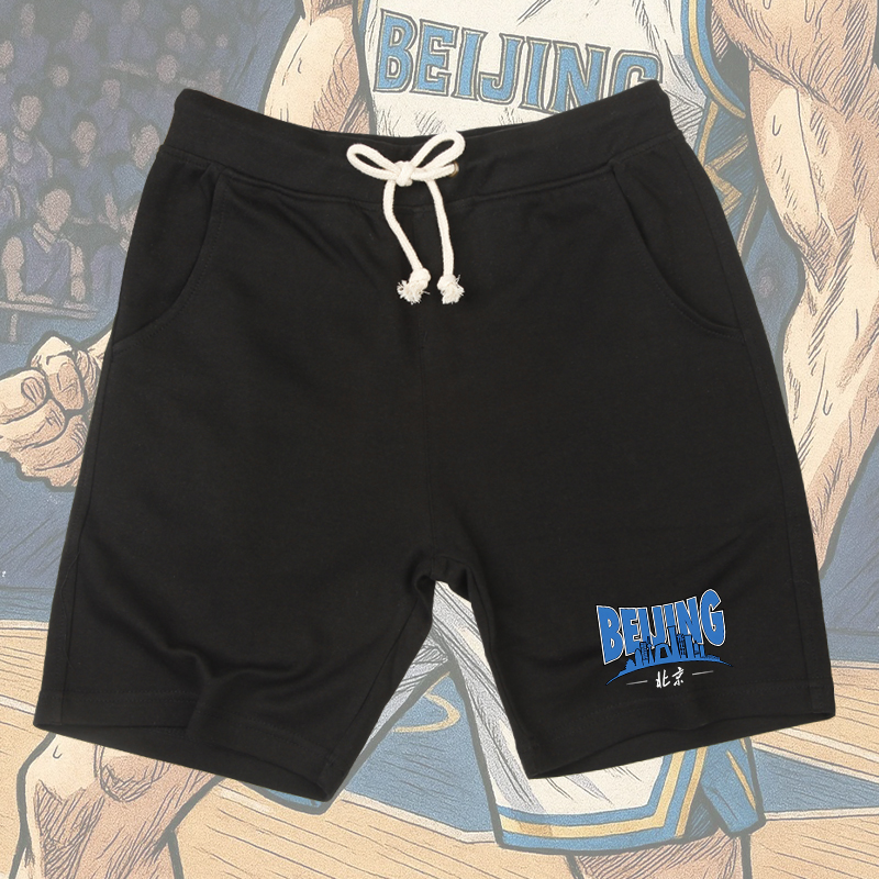 2025季后赛中文球衣城市款五分裤北京首钢男篮队投篮训练服短裤