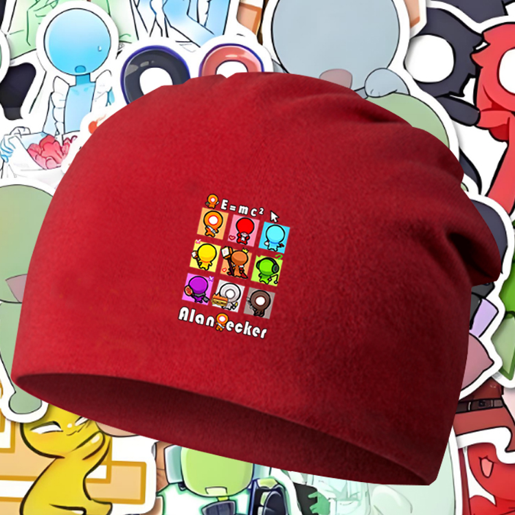 火柴人红火柴人男女印花包头帽
