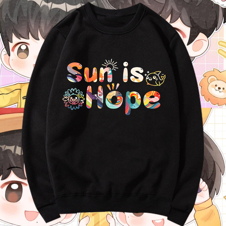 2025王楚钦孙颖莎莎头组合文化衫印花圆领卫衣男女宽松套头上衣服