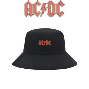 篮球复古ACDC摇滚乐队杰伦格林印花渔夫帽男女百搭遮阳出游盆帽子