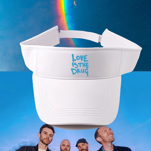ColdPlay酷玩乐队音乐摇滚演唱会同款印花空顶帽纯棉遮阳鸭舌帽子