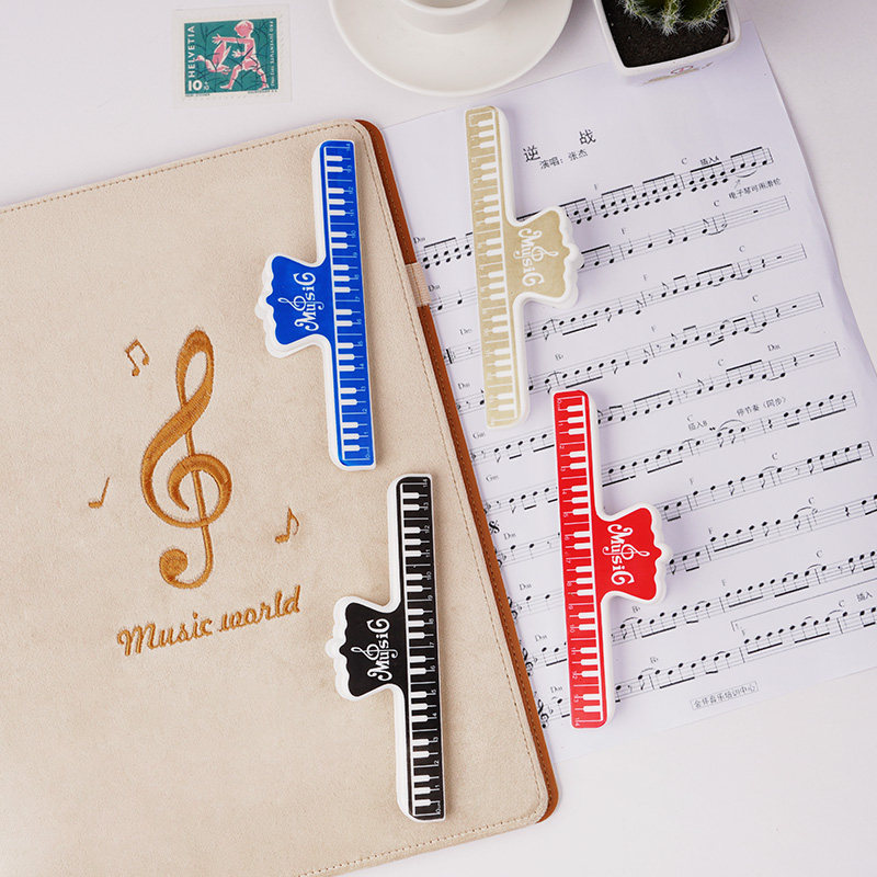 乐谱夹钢琴谱夹子歌谱曲谱夹谱子可爱大号分页夹音乐书夹乐器夹子多
