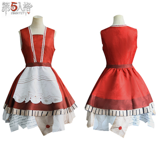 红色连衣裙套装 第五人格cos服小女孩年岁cosplay服装 动漫游戏同款