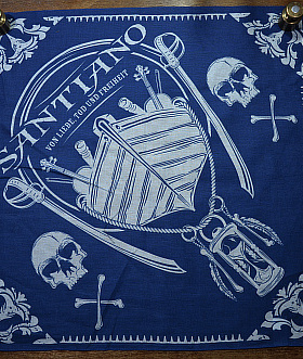 新品阿美咔叽美式复古BANDANA全棉印花RRL风格腰果花纹彩色方巾