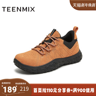 天美意2025秋新款 CFS44CM5 系带运动休闲登山徒步女户外运动单鞋