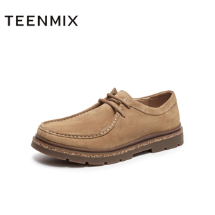 鞋 DSX70CM5 户外休闲百搭复古系带潮流男工装 天美意春新款