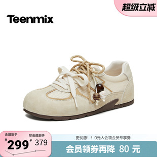 百搭复古平底运动女德训鞋 BM781AM6 商场同款 天美意2026春新款