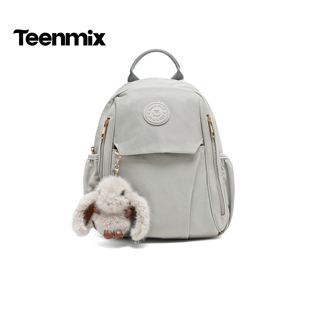 纯色百搭上学外出女双肩背包2526 BX6 商场同款 天美意2026夏新款