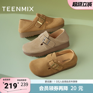 舒适休闲百搭一脚蹬女勃肯鞋 BJ552AA5 商场同款 天美意新款