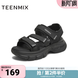 厚底百搭休闲运动女老爹凉鞋 商场同款 BL611BL5 新款 天美意夏季