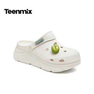 天美意2026夏新款 热带水果鞋 花百搭女洞洞鞋 CMX60BL6 商场同款