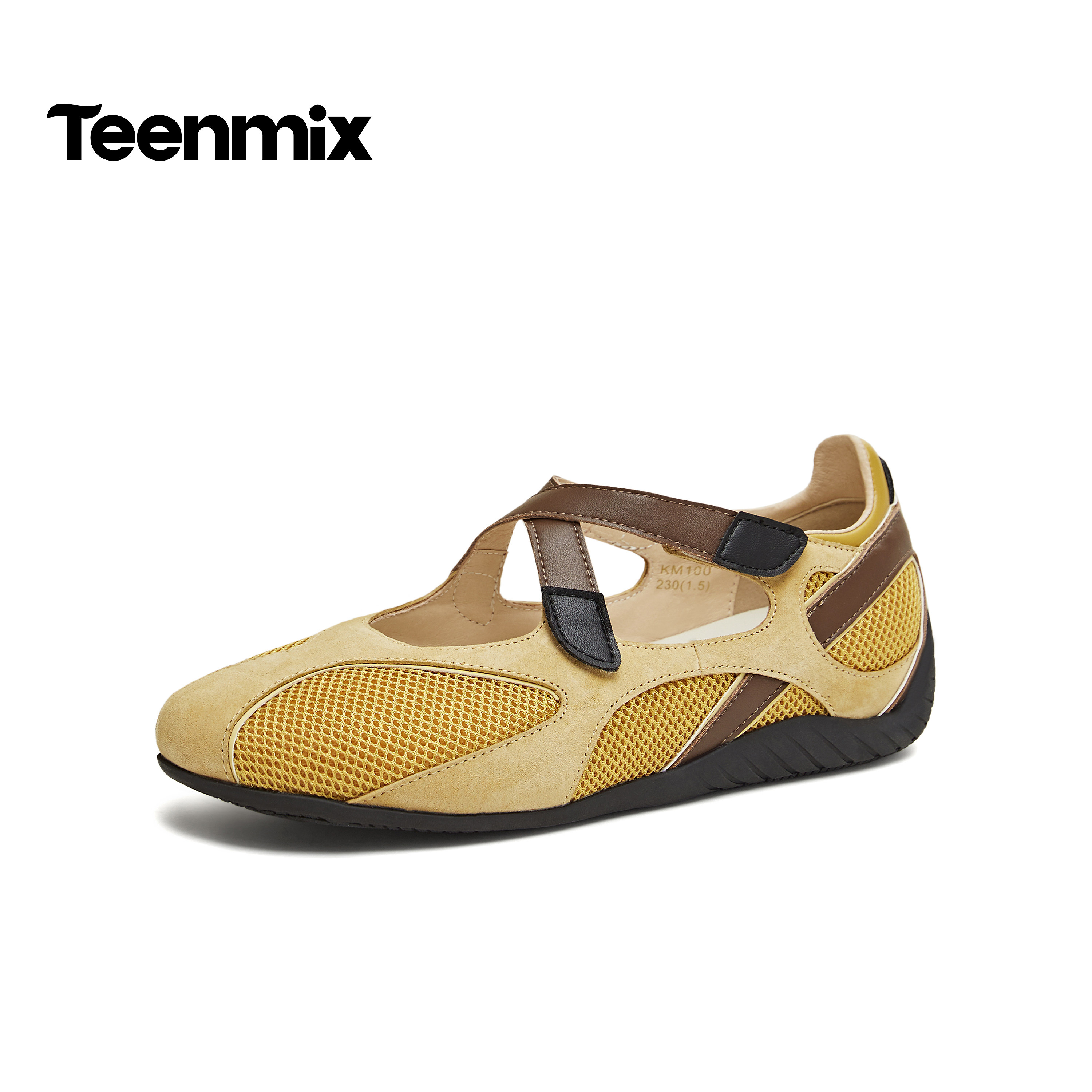 天美意2026春新款平底拼色浅口单鞋百搭女时尚芭蕾鞋KM100AQ6,女鞋,时尚芭蕾鞋,淘宝优惠券,粉丝福利购,淘宝优惠卷