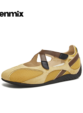 天美意2026春新款平底拼色浅口单鞋百搭女时尚芭蕾鞋KM100AQ6