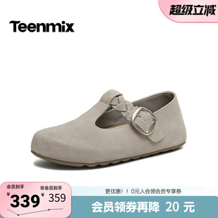 纯色百搭日常通勤女勃肯鞋 BL292AQ6 商场同款 天美意2026春新款