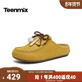 单鞋 天美意2026夏新款 百搭勃肯鞋 舒适一脚蹬女包头拖KK085BH6