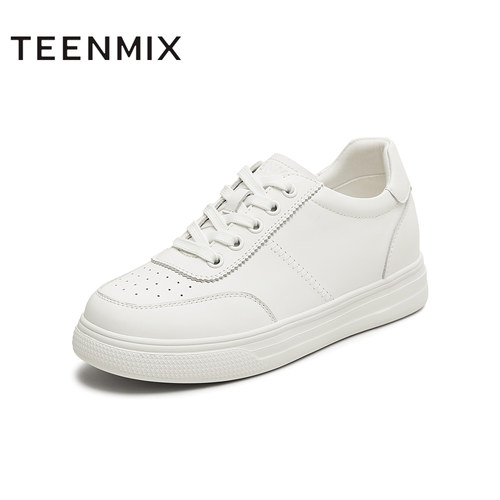 天美意春新款生活运动休闲百搭通勤男女同款小白鞋KB091CM5