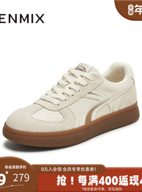 天美意秋新款商场同款休闲T字头经典复古女德训鞋CEL21CM5