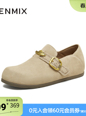 天美意春新款商场同款玩具总动员联名复古女勃肯鞋CDB22CM5