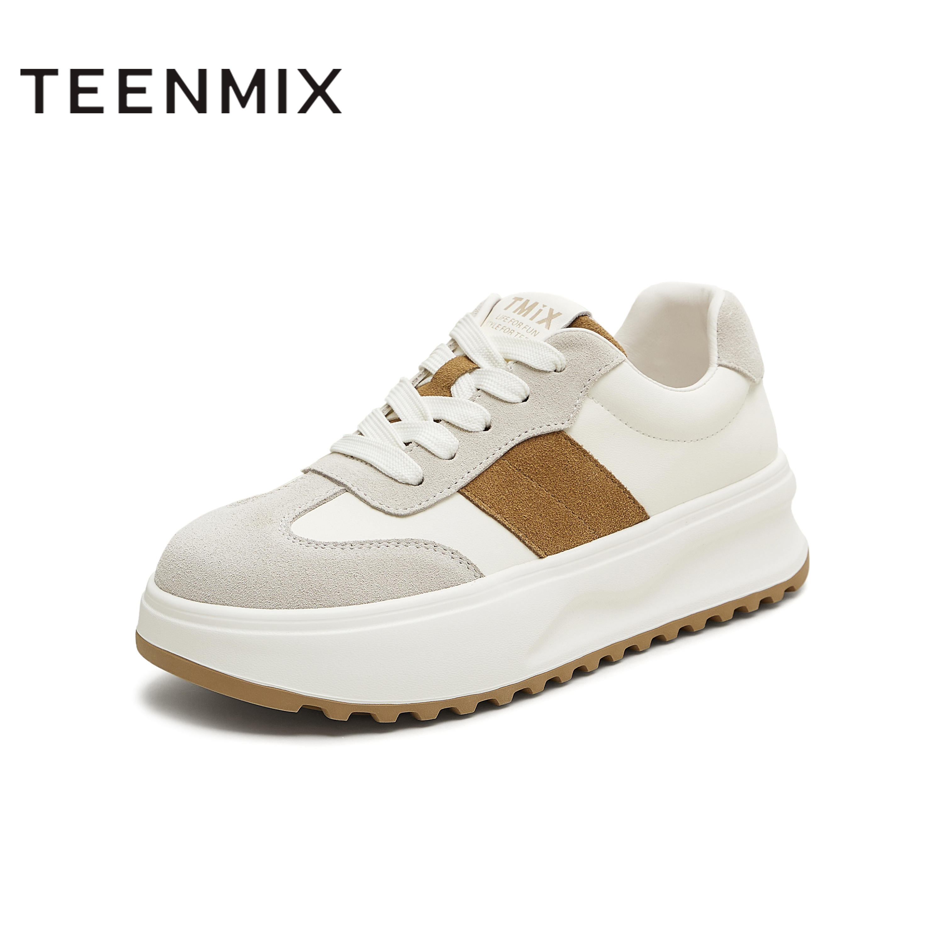 天美意2025秋新款商场同款休闲百搭运动潮流女小白鞋BJ565CM5