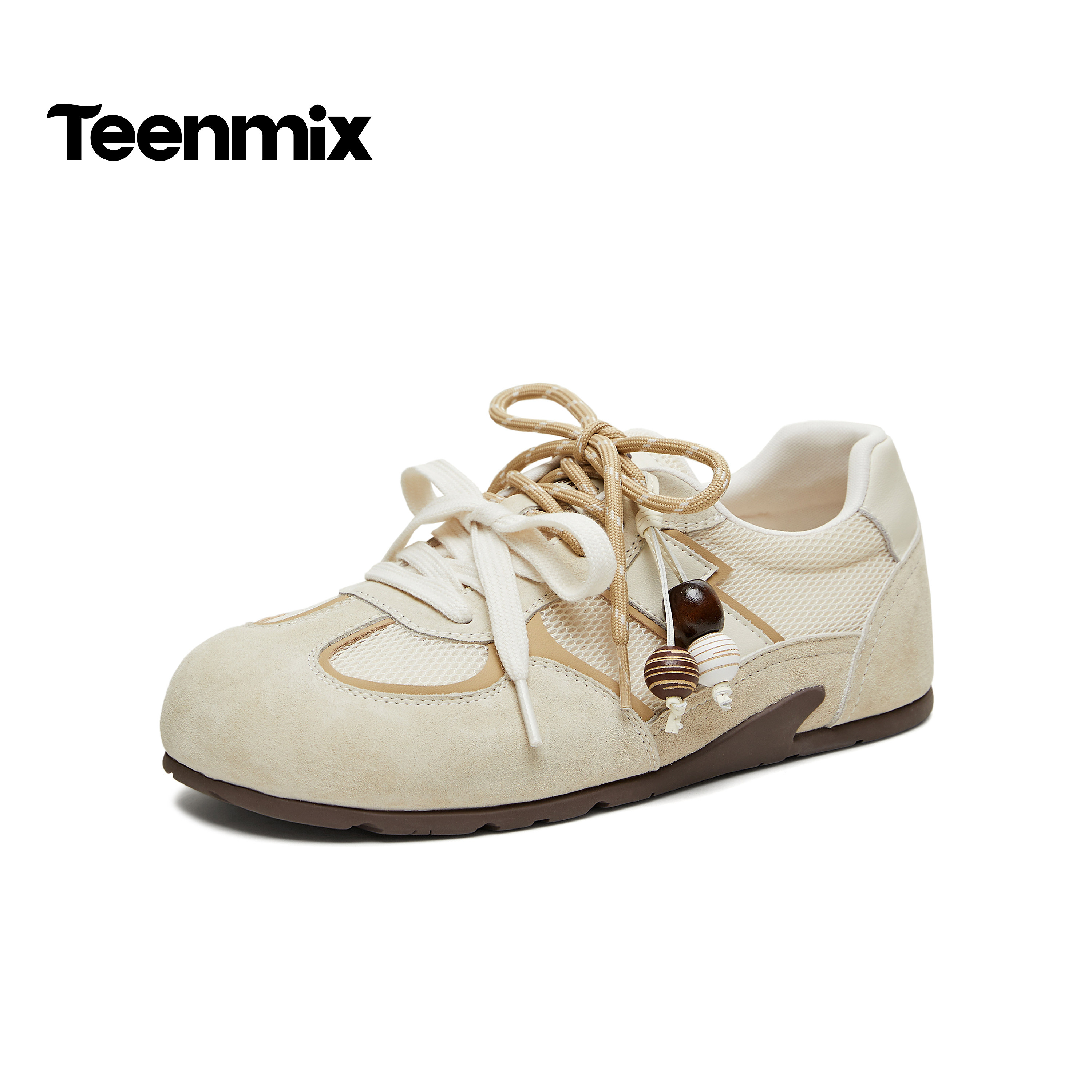 天美意2026春新款商场同款百搭复古平底运动女德训鞋BM781AM6,女鞋,德训鞋,淘宝优惠券,粉丝福利购,淘宝优惠卷