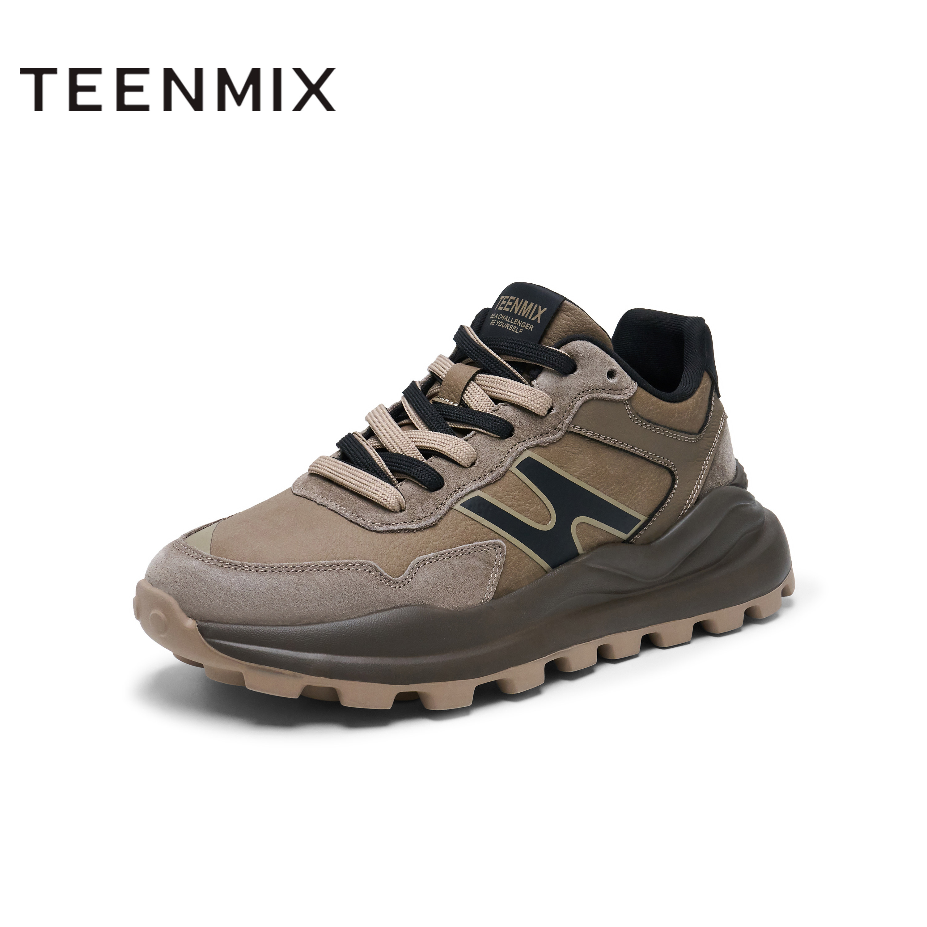 天美意冬新款商场同款运动休闲百搭男华夫鞋德训鞋3SE01DM4,流行男鞋,时尚休闲鞋,淘宝优惠券,粉丝福利购,淘宝优惠卷