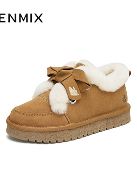 天美意冬新款商场同款疯狂动物城联名百搭女雪地靴CNA21DM4