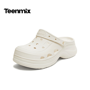 厚底拖鞋 天美意2026夏新款 商场同款 凉鞋 CBK16BL6 百搭男洞洞鞋