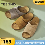 女勃肯鞋 天美意夏季 拖鞋 休闲百搭文艺复古凉鞋 KK020BH5 新款