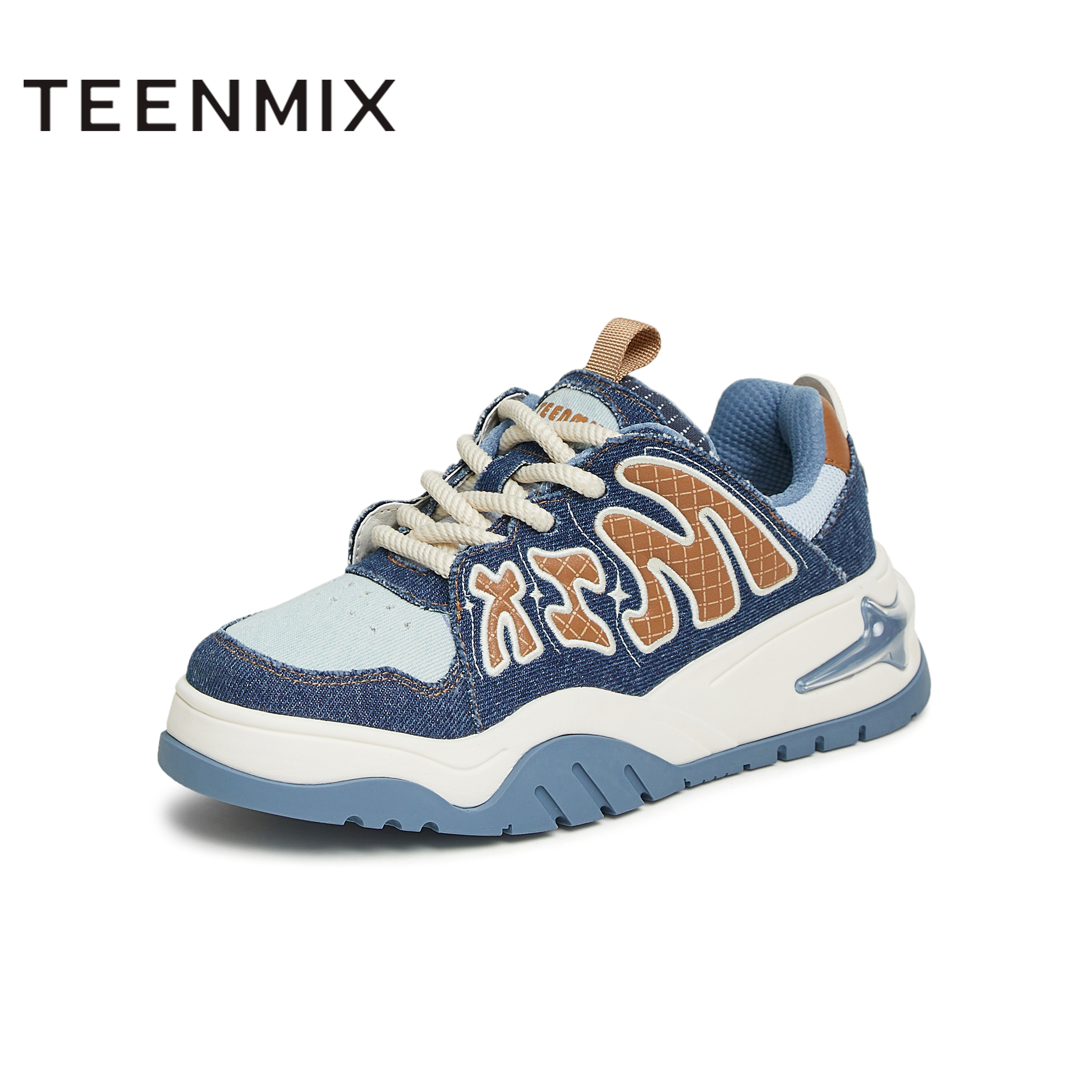 天美意2025新款商场同款休闲板鞋潮流运动女面包鞋CIG21AM5