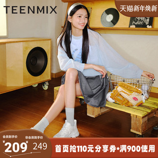 BG267BM5 休闲百搭厚底系带女老爹鞋 天美意2025夏新款 商场同款