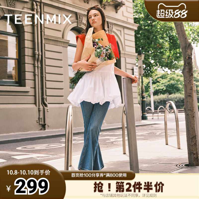 天美意彩虹软糖小羊皮2025复古浅口通勤休闲女玛丽珍鞋KQ021AQ5