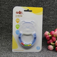 Rikang răng gấu kẹo cao su teether bé phim hoạt hình răng hàm cắn răng thực phẩm lớp silicone RK3345 - Gutta-percha / Toothbrsuh / Kem đánh răng túi nhai chống hóc Hàn quốc