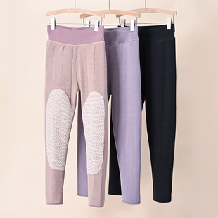 绒裤 妈妈保暖裤 内穿羊毛女带护膝棉裤 大码 女老年人加厚加绒德秋裤